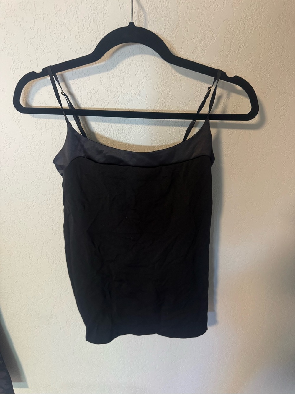 Banana Republic Black Satin-Trim Camisole